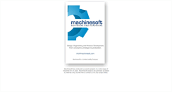 Desktop Screenshot of machinesoft.com